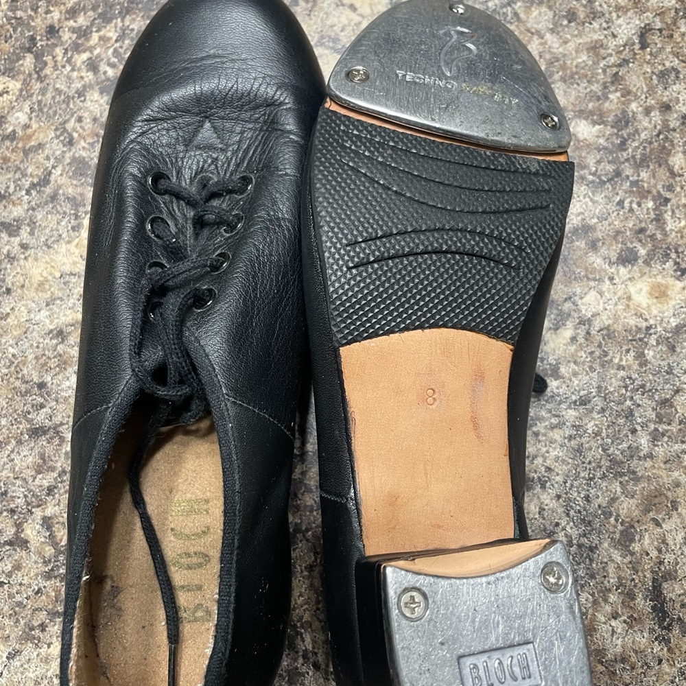 Bloch Technical Black Leather Tap Shoes for Women